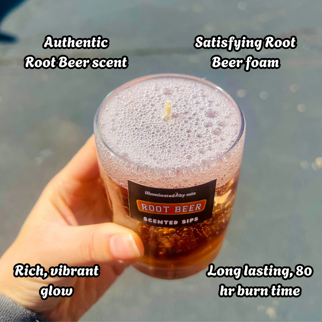 Scented Sips Root Beer Candle - Image 3