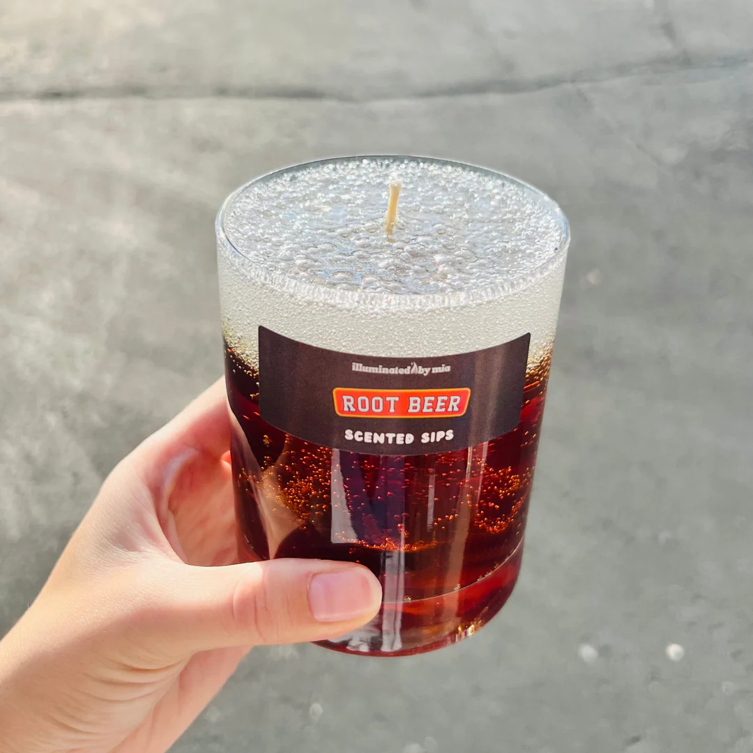 Scented Sips Root Beer Candle - Image 5
