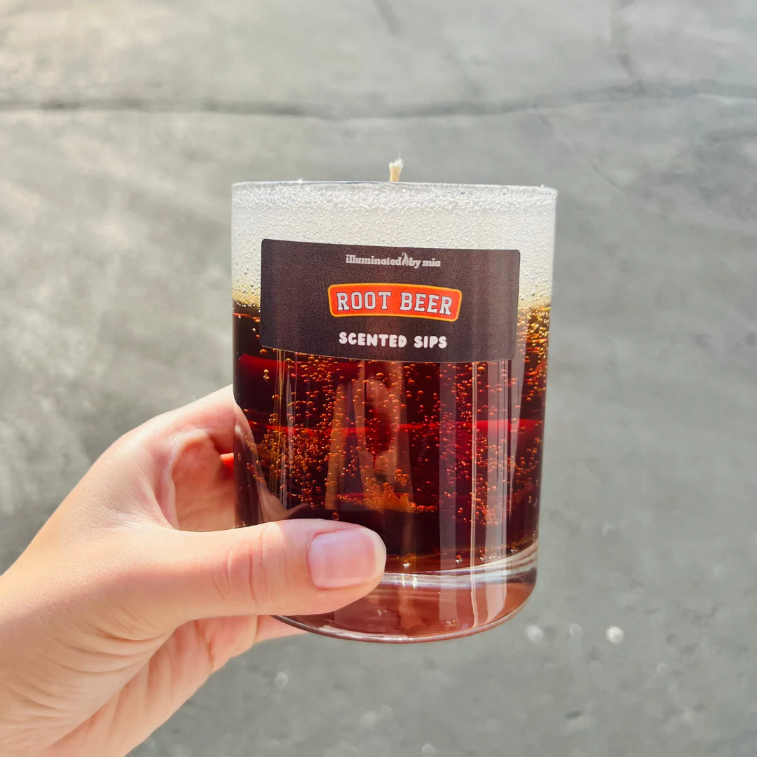 Scented Sips Root Beer Candle - Image 7