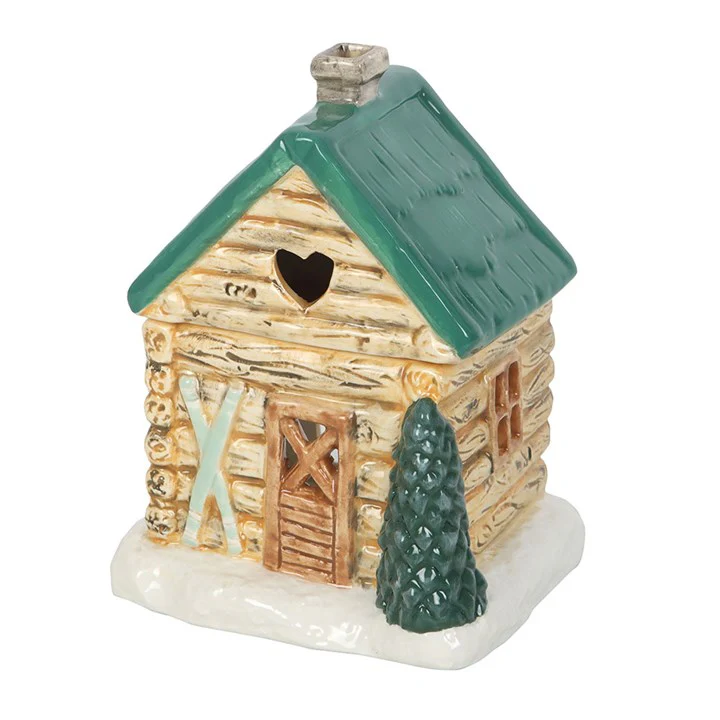 Cabin Ski Chalet Tealight Wax Warmer - Image 2