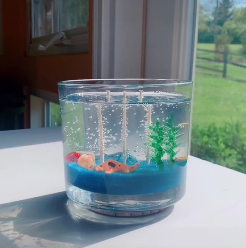 Custom Aquarium Fish Bowl Candle - Image 4
