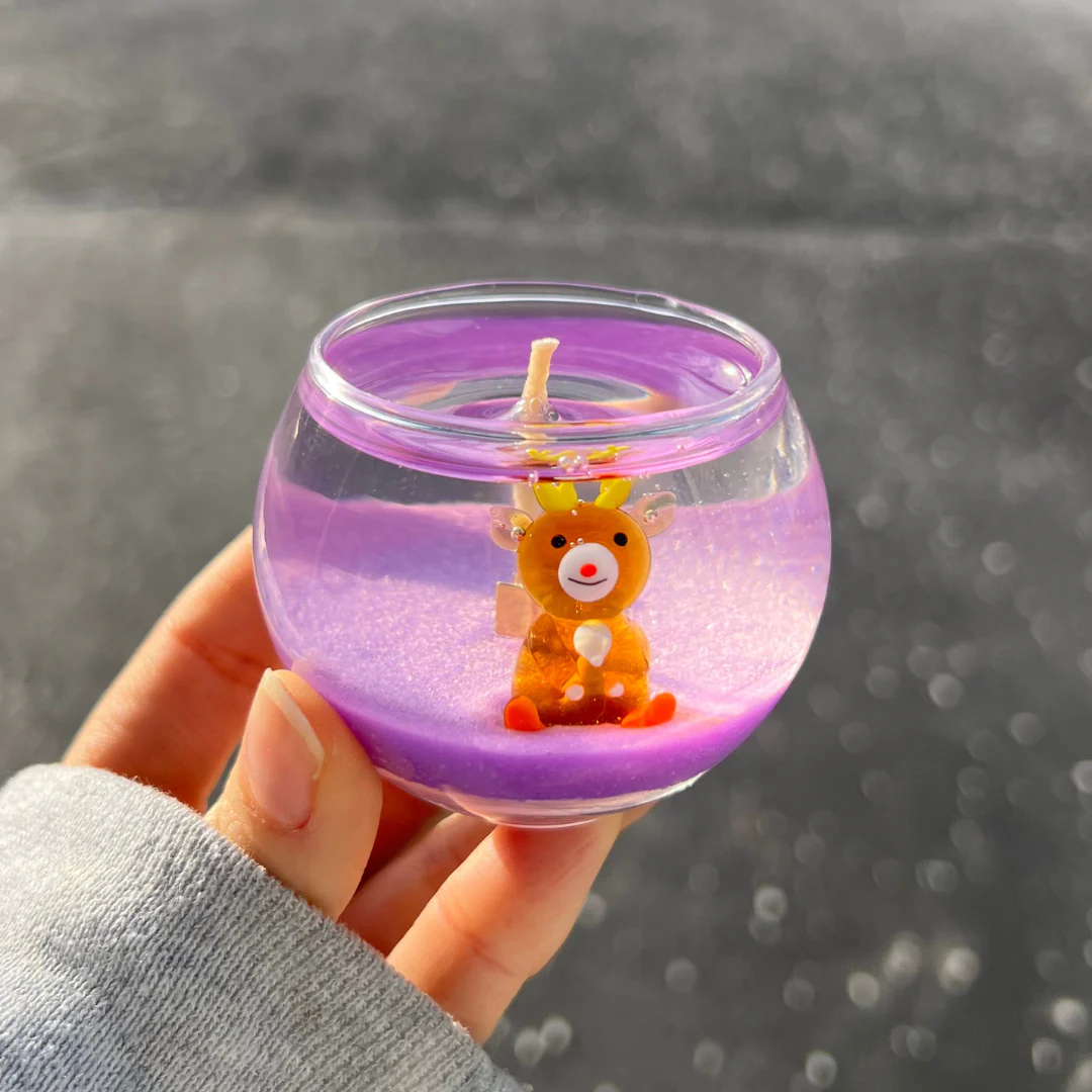 MINI Reindeer Animal Friends Candle - Image 3