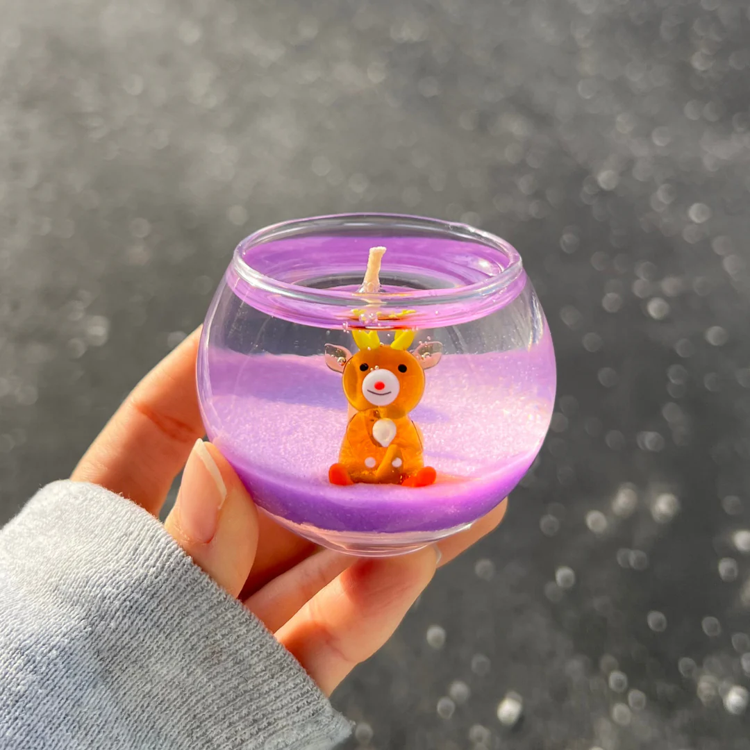 MINI Reindeer Animal Friends Candle - Image 4