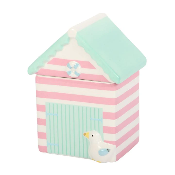 Pastel Beach Hut Tealight Wax Warmer - Image 2
