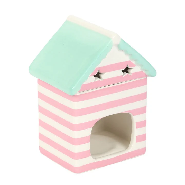Pastel Beach Hut Tealight Wax Warmer - Image 3