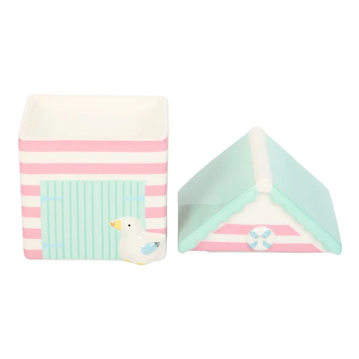 Pastel Beach Hut Tealight Wax Warmer - Image 4