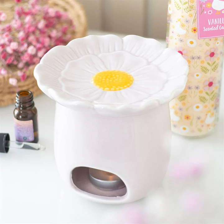 Pink Daisy Tealight Wax Warmer