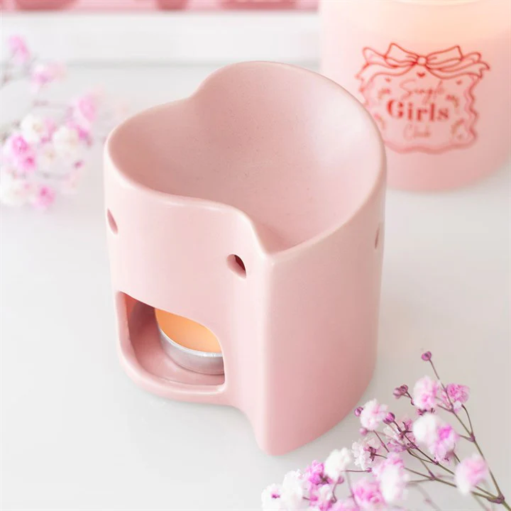 Pink Heart Tealight Wax Warmer