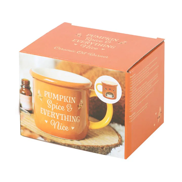 Pumpkin Spice Mug Tealight Wax Warmer - Image 5