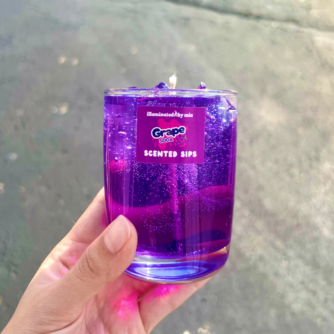 Scented Sips Grape Soda Candle - Image 3