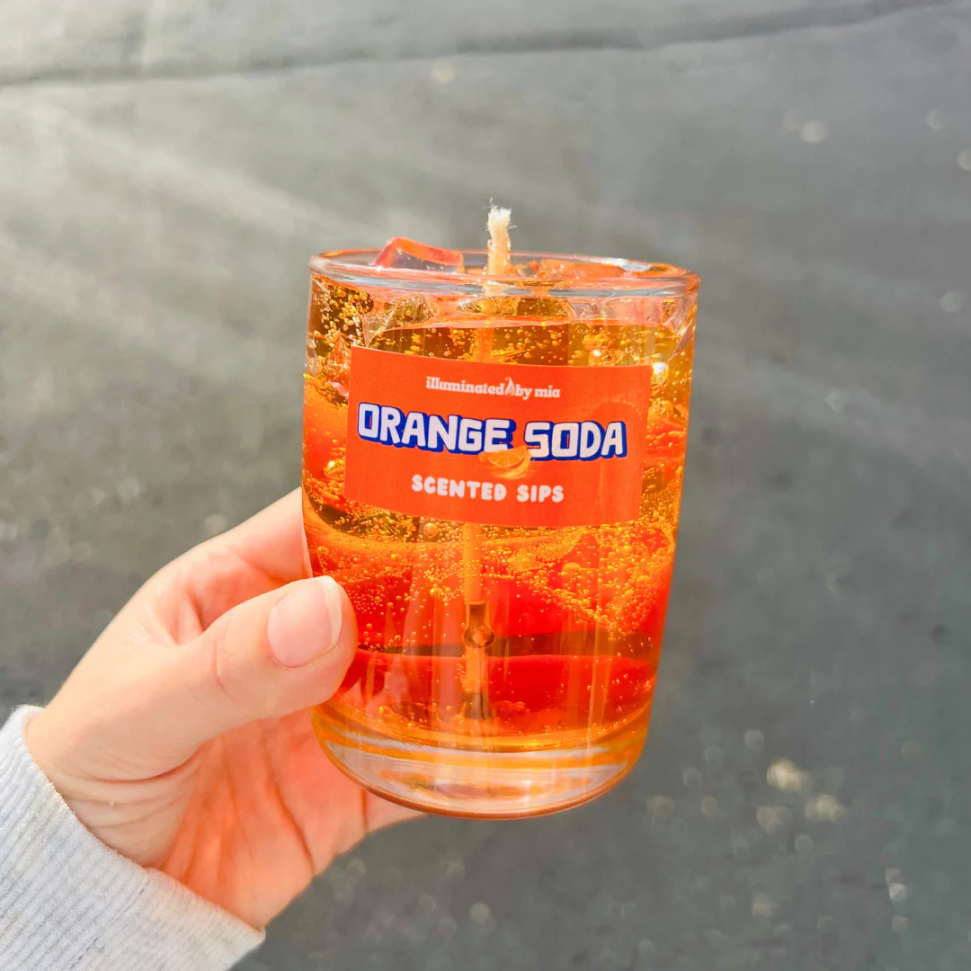 Scented Sips Orange Soda Candle - Image 3