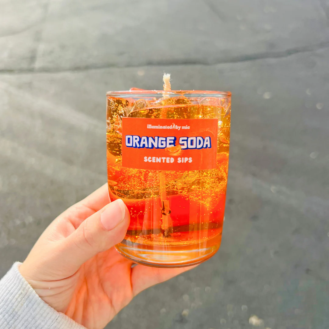 Scented Sips Orange Soda Candle - Image 4