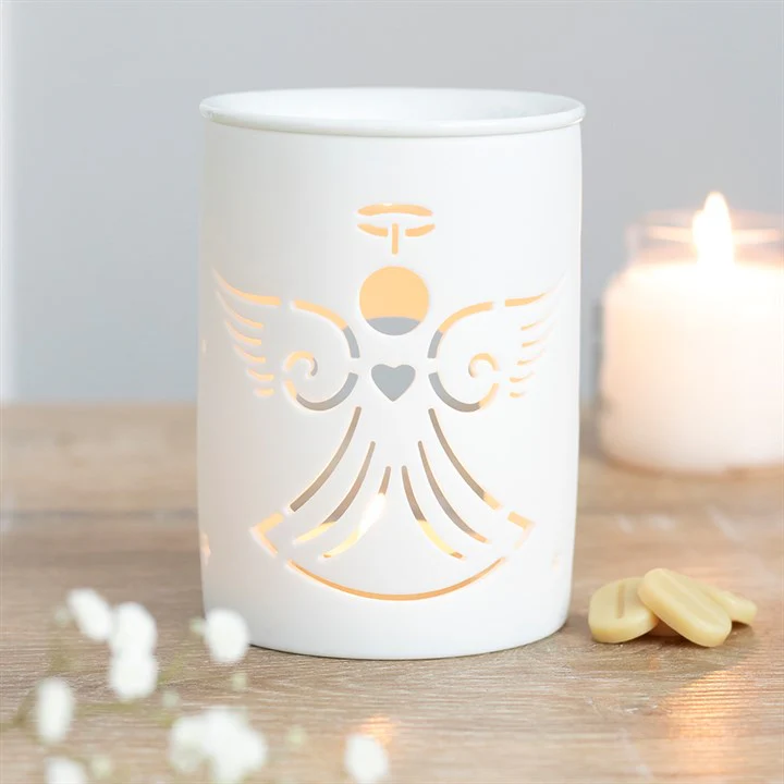 White Angel Cut Out Tealight Wax Warmer